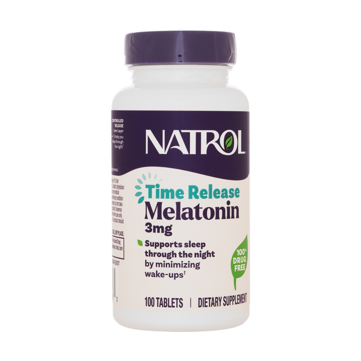 natrol-Melatonin Time Release-3mg(5) メラトニン3mgタイムリリース 1本/100錠 - 画像 (1)
